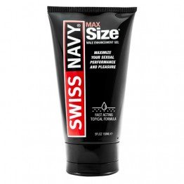 Swiss Navy Max Size Black kremas 150 ml | SafeSex