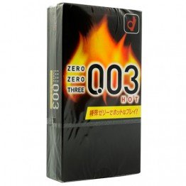 Okamoto 003 Hot prezervatyvai 10 vnt. | SafeSex