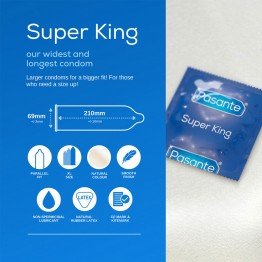 Pasante Super King prezervatyvai | SafeSex