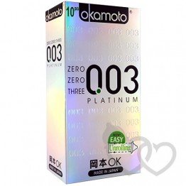 Okamoto 003 Platinum prezervatyvai 10 vnt. | SafeSex