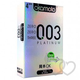 Okamoto 003 Platinum prezervatyvai 4 vnt. | SafeSex