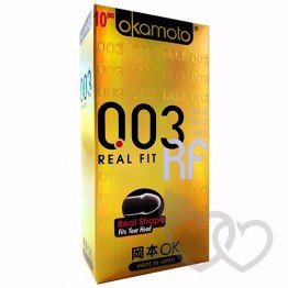 Okamoto 003 Real Fit prezervatyvai 10 vnt. | SafeSex