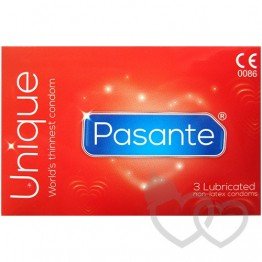 Pasante Unique prezervatyvai 3 vnt. | SafeSex