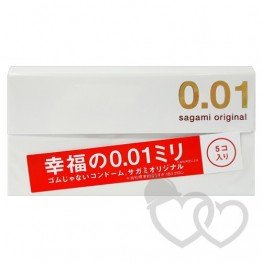 Sagami Original 001 prezervatyvai 5 vnt. | SafeSex
