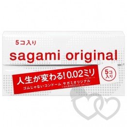 Sagami Original 002 prezervatyvai 5 vnt. | SafeSex